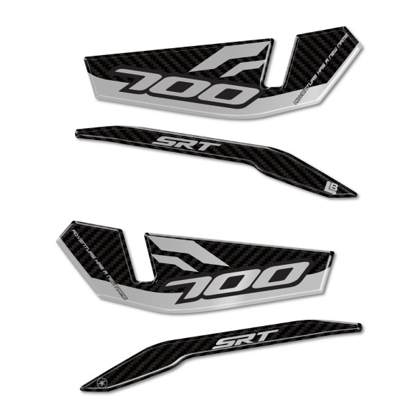 Adesivi resina 3D Protezione Paramani moto compatibile con QJ Motor SRT 700