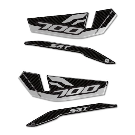 Adesivi resina 3D Protezione Paramani moto compatibile con QJ Motor SRT 700