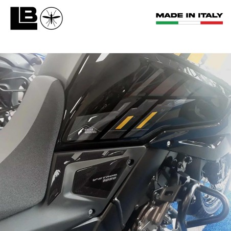 Kit completo Adesivi 3D protezioni compatibili con moto Suzuki V-Strom 1050 Oro