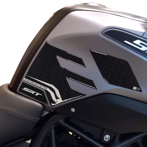 Adesivi 3D Protezioni Laterali Serbatoio moto compatibile con QJ Motor SRT 700