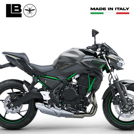 Adesivi 3D Protezioni Laterali serbatoio compatibili con Kawasaki Z650 2023-2025