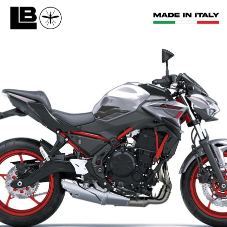 Adesivi 3D Protezioni Laterali serbatoio compatibili con Kawasaki Z650 2023-2025