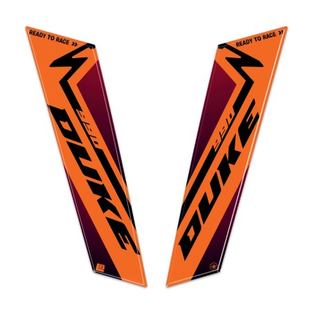 Adesivi 3D Parasteli Parafango moto compatibili con KTM 990 Duke 2024-2025