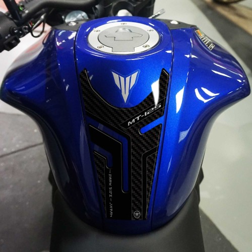 Adesivo 3D Protezione Paraserbatoio compatibile con moto Yamaha Mt-125 2020-23