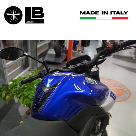 Adesivo 3D Protezione Paraserbatoio compatibile con moto Yamaha Mt-125 2020-23