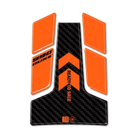 Adesivo Paraserbatoio 3D Protezione moto compatibile con KTM 990 Duke 2024-2025