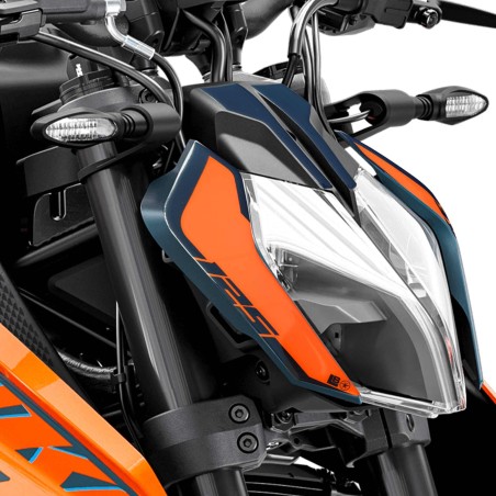Adesivi 3D Protezioni Muso Frontale moto compatibili con KTM Duke 125 2024-2025