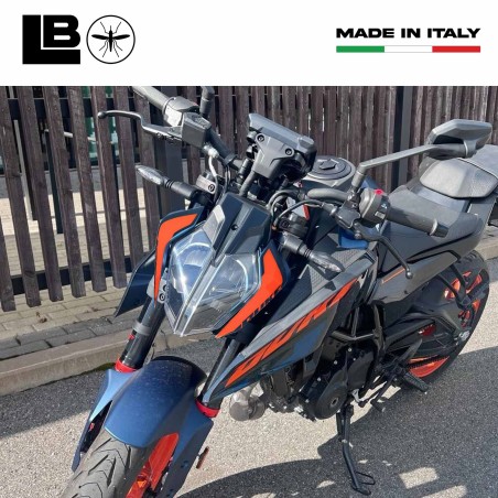 Adesivi 3D Protezioni Muso Frontale moto compatibili con KTM Duke 125 2024-2025