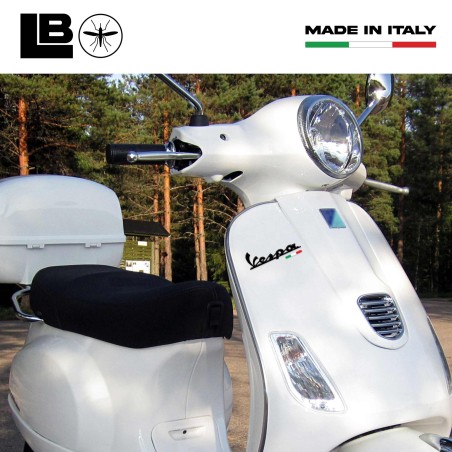 Adesivo Resinato 3D Scritta Vespa Nera Bandiera Italiana compatibile con Piaggio