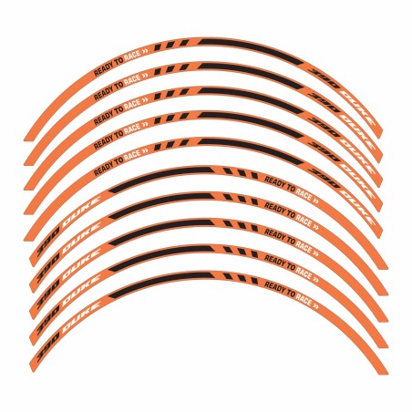 Strisce adesive per cerchi ruote adesivi moto compatibili con KTM Duke 390