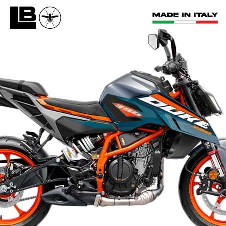 Adesivi 3D Protezioni laterali serbatoio compatibili con KTM 390 Duke 2024-2025