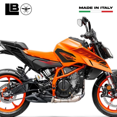 Adesivi 3D Protezioni laterali serbatoio compatibili con KTM 390 Duke 2024-2025