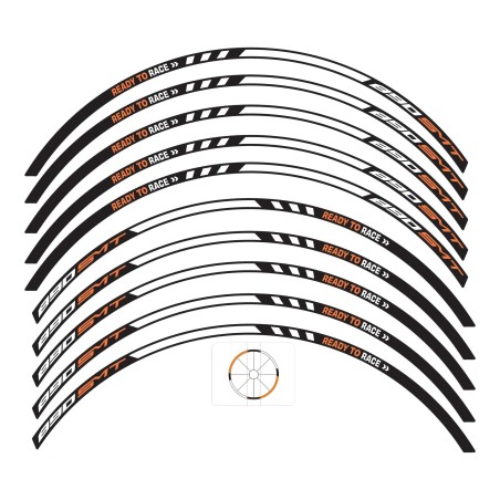Strisce adesive per cerchi ruote adesivi moto compatibili con KTM 890 SMT 2025