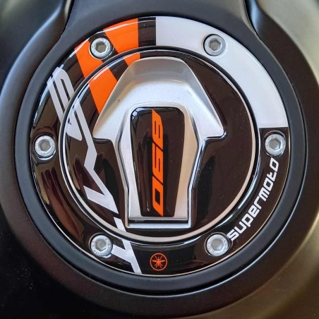 Adesivo 3D Protezione Tappo serbatoio moto compatibile con KTM 890 SMT 2024-2025
