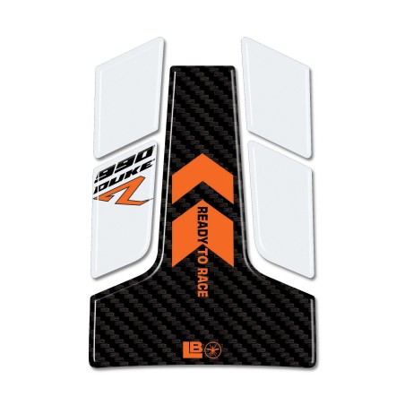 Paraserbatoio Adesivo 3D Protezione moto compatibile con KTM 990 Duke R 2025