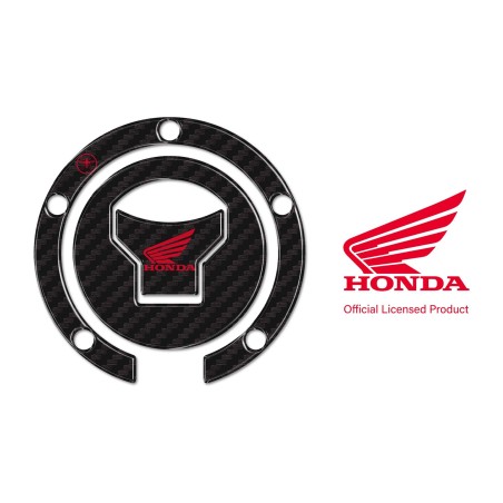 Adesivo Honda Protezione tappo serbatoio moto a 5 fori - Logo Honda Rosso