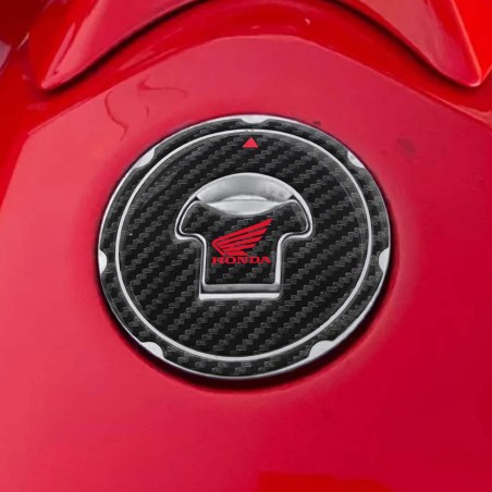 Adesivo Honda Protezione tappo serbatoio moto senza fori - Logo Honda Rosso