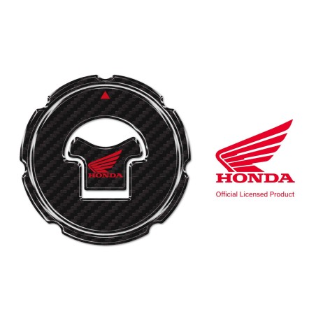 Adesivo Honda Protezione tappo serbatoio moto senza fori - Logo Honda Rosso