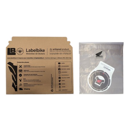 Honda Aufkleber Motorrad Tankdeckelschutz ohne Löcher - Rotes Honda Logo