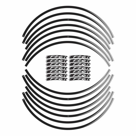 Strisce adesive Stickers per Cerchi Ruote 17" Moto compatibili con Yamaha FZ6
