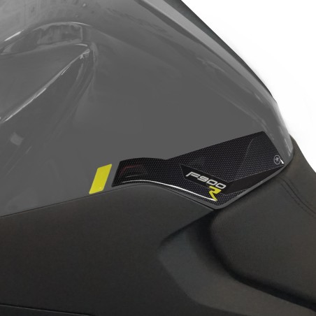 Adesivi 3D Protezioni laterali serbatoio moto compatibili con BMW F900 R Giallo