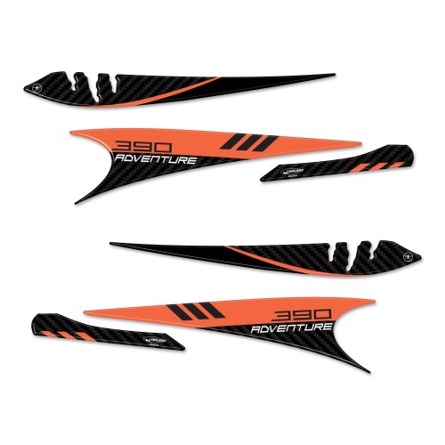 Pegatinas 3D Guardamanos protección moto compatible con KTM 390 Adventure 2020-2022 2