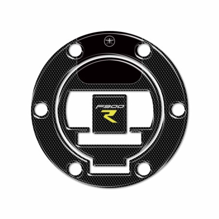 Adesivo 3D protezione tappo serbatoio moto compatibile con BMW F900 R Giallo