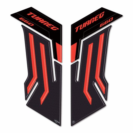 Protezioni laterali serbatoio Adesivi 3D compatibili con Aprilia Tuareg 660 2024
