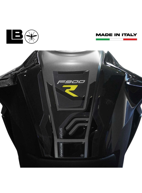 Kit de 3 adhesivos 3D protectores de depósito de moto compatibles con BMW F900R Amarillo 2