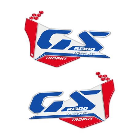 Adesivi Gel 3D Protezioni laterali moto compatibili con BMW R1300 GS Adventure