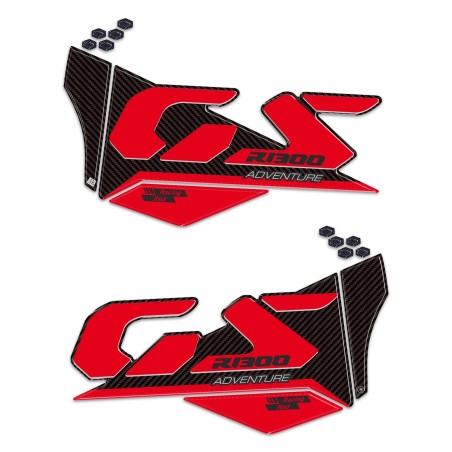 Adesivi Gel 3D Protezioni laterali moto compatibili con BMW R1300 GS Adventure