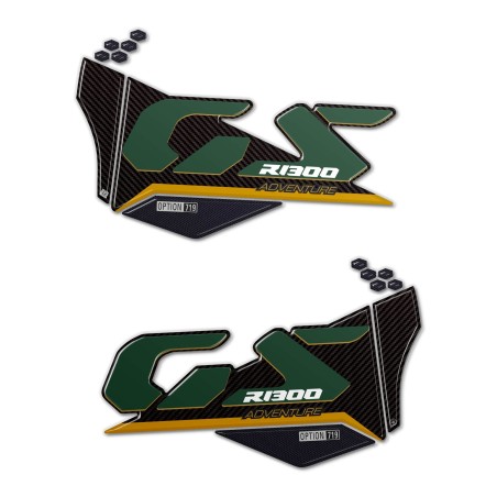 Adesivi Gel 3D Protezioni laterali moto compatibili con BMW R1300 GS Adventure