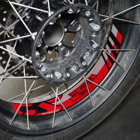 Aufkleber Gel 3D Innen Felgen Motorrad kompatibel mit BMW R 1300GS Adventure