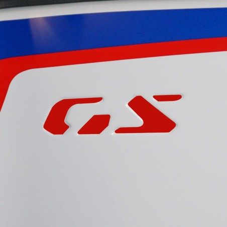 Pair of prepainted GS lettering stickers compatible with BMW R1300GS Adventure