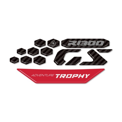 Adesivi 3D Protezioni Frontalino moto compatibili con Bmw R 1300 GS Adventure 2