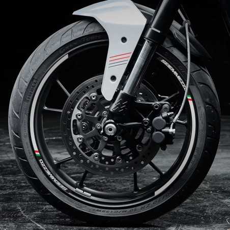 Kit strisce adesive per cerchi moto compatibili con Moto Morini Seiemmezzo