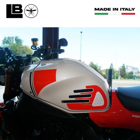 Pegatinas 3D Protectores laterales de depósito de moto compatibles con Yamaha XSR900 Rojo