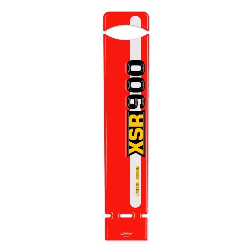 3D Sticker Guardabarros Motocicleta compatible con Yamaha XSR 900 2022-25 Legend Rojo 2