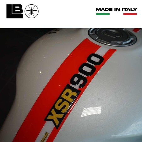 3D Aufkleber Motorrad Tankschutz passend für Yamaha XSR 900 2022-25 Legend Red