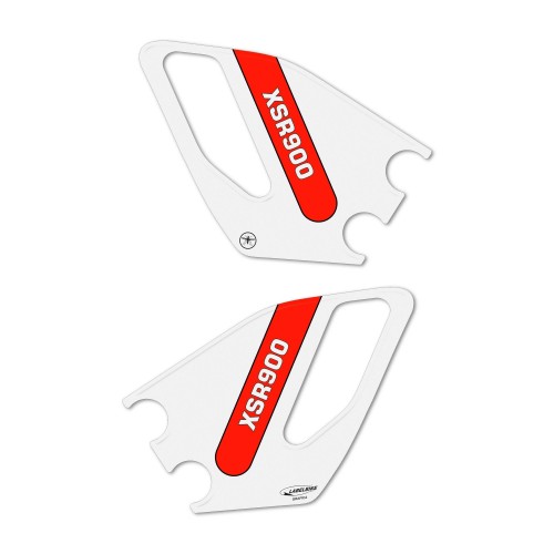 Pegatinas 3D Protectores de talón de moto compatibles con Yamaha XSR 900 2022 rojo 2