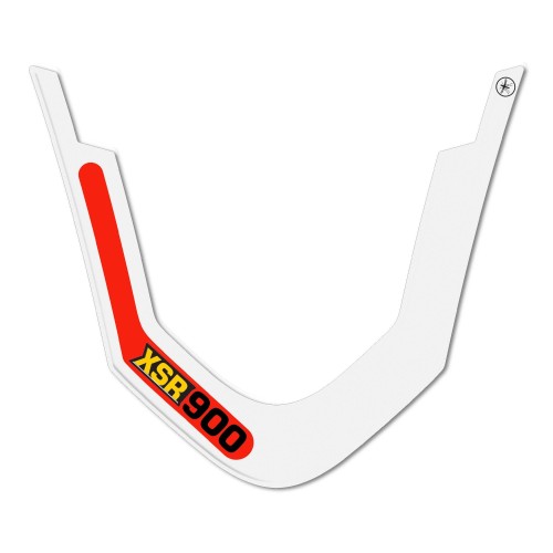 Pegatina de protección 3D para guardabarros de moto compatible con Yamaha XSR900 Legend Rojo 2