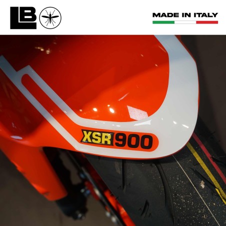 3D Motorrad Kotflügel Schutzaufkleber kompatibel mit Yamaha XSR900 Legend Rot