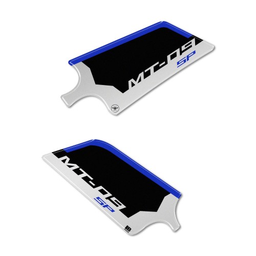 Pegatinas 3D Protectores de talón de moto compatibles con Yamaha MT-09 2024-2025 2