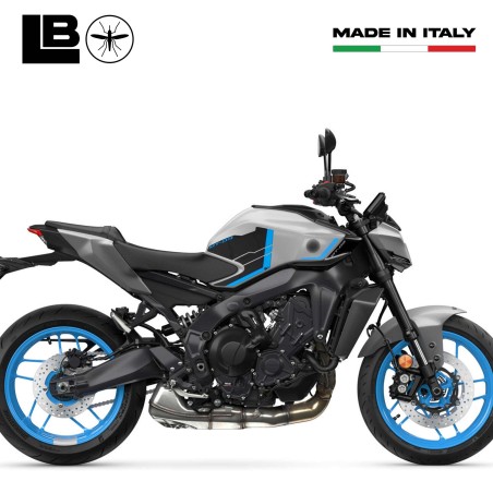 Aufkleber 3D Motorrad Seitenprotektoren kompatibel mit Yamaha MT-09 2024-2025