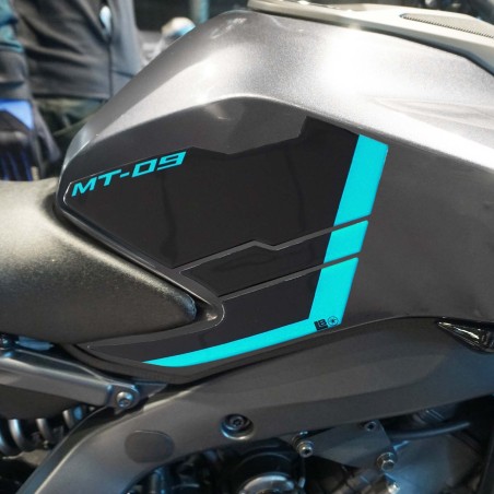 Aufkleber 3D Motorrad Seitenprotektoren kompatibel mit Yamaha MT-09 2024-2025