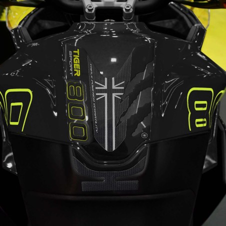 Protector de depósito adhesivo 3D compatible con Triumph Tiger 800 Sport 2025