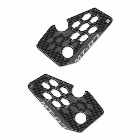 Adesivi 3D Protezioni Battitacco poggiapiedi compatibili con Yamaha MT-07 2025