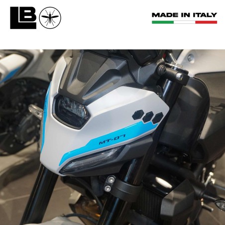 Pegatinas 3D Protectores faciales delanteros de moto compatibles con Yamaha MT-07 2025