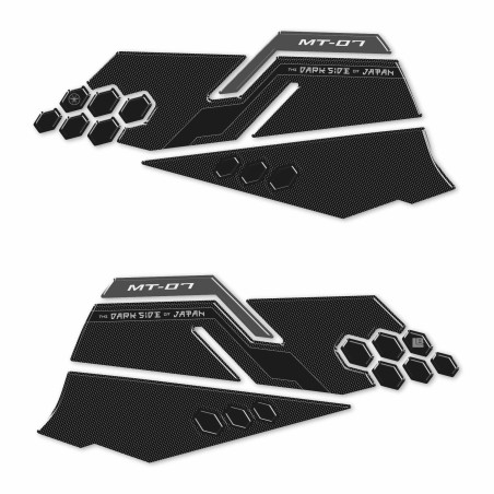 Pegatinas 3D Protectores laterales de depósito de moto compatibles con Yamaha MT-07 2025