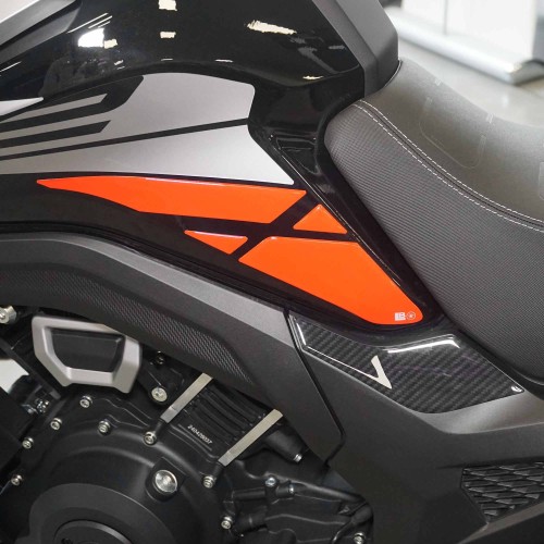 3D Stickers Tank Side Protectors compatible with Morbidelli T1002VX 2025
